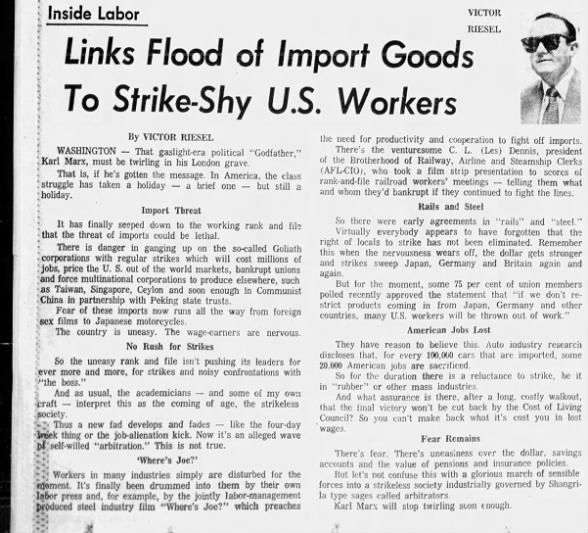 Clipping from The Courier